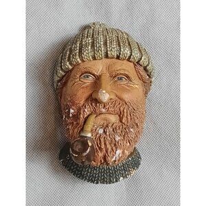 Vintage 1990 Bossons Chalkware Head FISHERMAN Congleton England
